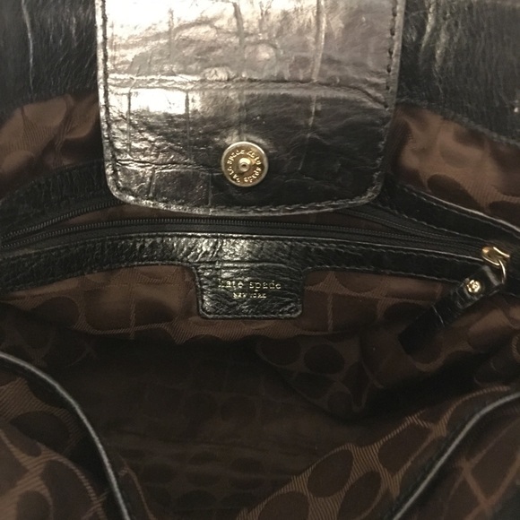 Kate Spade authentic black leather hobo bag/purse - Picture 4 of 4